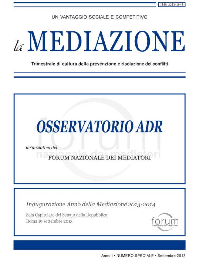 Nr. 2 – Numero Speciale – Osservatorio ADR