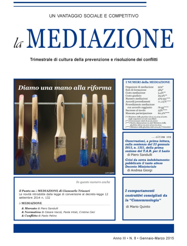 Nr. 8 – Diamo una mano alla riforma delle ADR di Marco Ceino