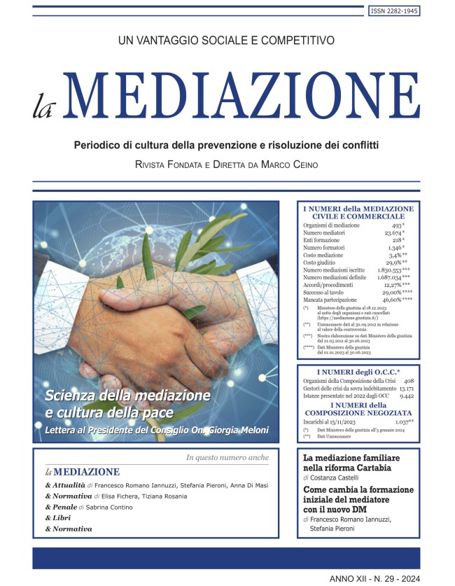 Scienza della mediazione e cultura della pace – Lettera al Presidente del Consiglio dei Ministri On. Giorgia Meloni di Marco Ceino